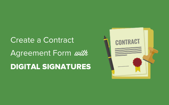 Come creare un modulo di contratto con firme digitali in WordPress