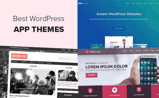 I migliori temi WordPress per app