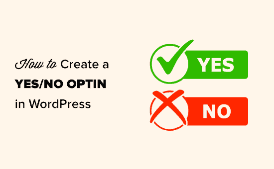 Creazione di un'opzione sì / no per il tuo sito WordPress