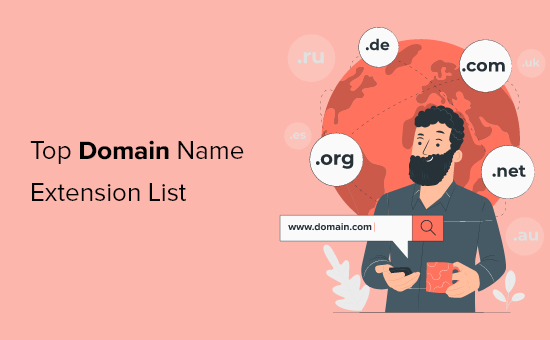Top domain name extensions list (tlds, gtlds, cctlds)