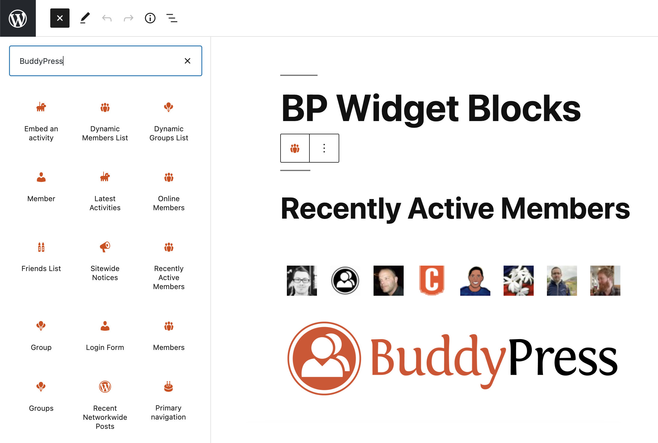 BuddyPress 9.0.0 trasforma i widget legacy in blocchi – WP Tavern