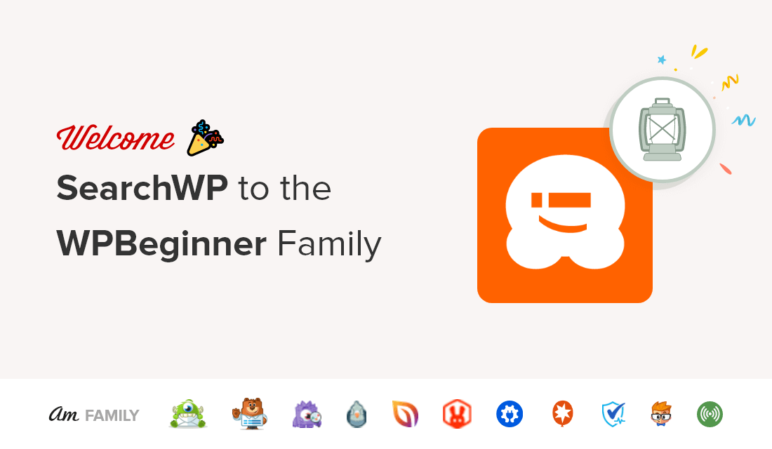 Welcome SearchWP to WPBeginner Family of Products