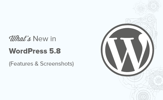 WordPress 5.8 nuove funzionalità con screenshot screenshot