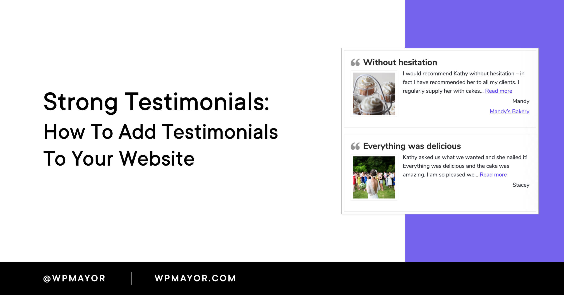 Testimonianze forti: come aggiungere testimonianze al tuo sito web