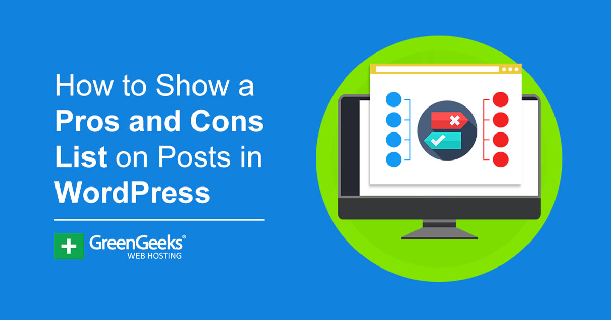 Pros and Cons List WordPress