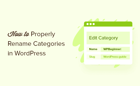 Come rinominare correttamente le categorie in WordPress