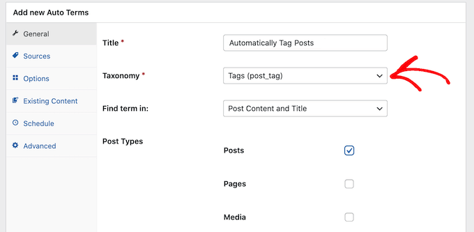 Taggare automaticamente i post in WordPress