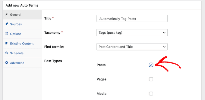 Taggare automaticamente i post di WordPress
