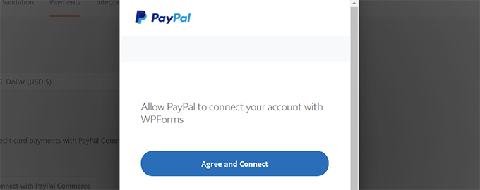Connetti PayPal