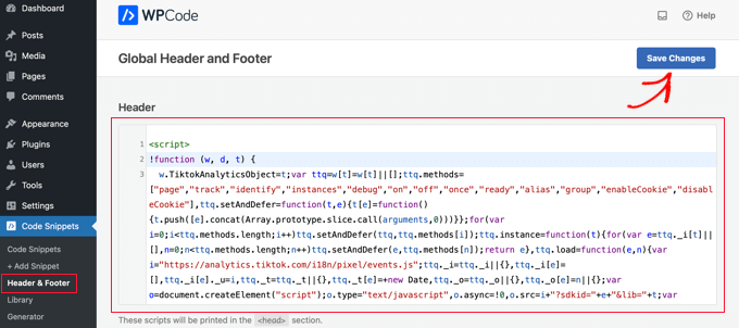 Usa il plug-in WPCode per aggiungere facilmente il codice pixel al tuo sito web