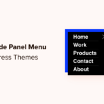 Come aggiungere un menu del pannello diapositiva nei temi di WordPress