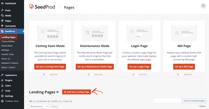 Creazione di un nuovo design per la home page con SeedProd