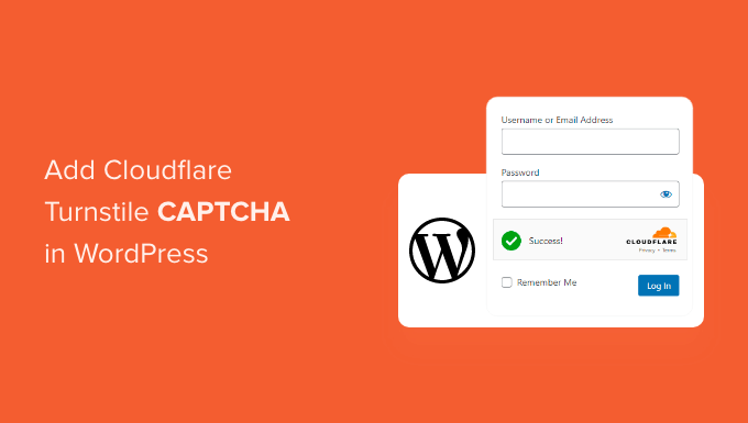 Come aggiungere CAPTCHA Cloudflare Turnstile su WordPress
