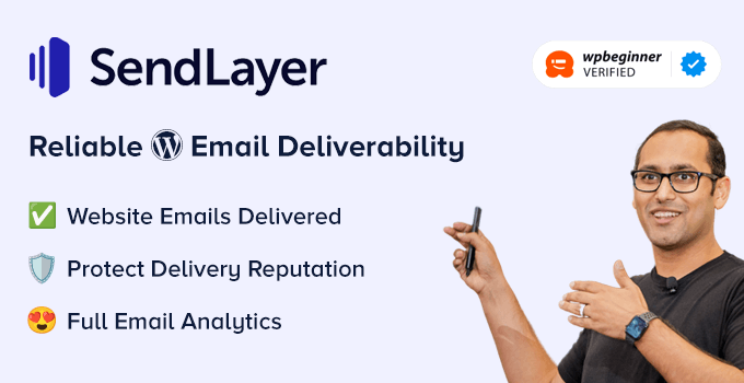 Presentazione di SendLayer - Servizio di posta elettronica SMTP per WordPress