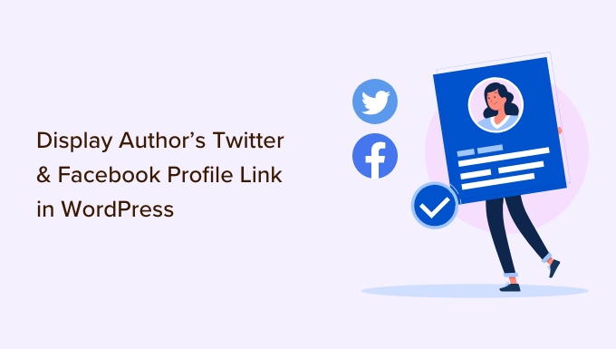 Come visualizzare Twitter e Facebook dell'autore nella pagina del profilo