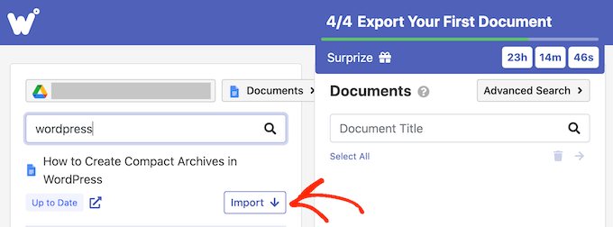 Importare un documento Google in WordPress utilizzando Wordable