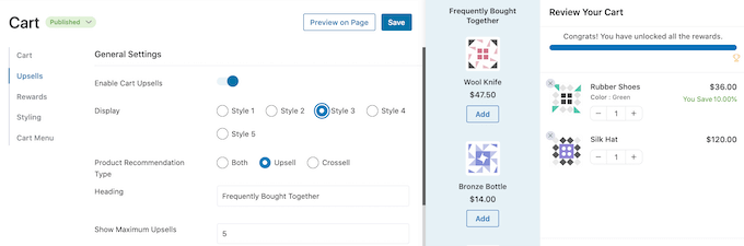 Personalizzazione delle promozioni di upsell e cross-sell in WooCommerce