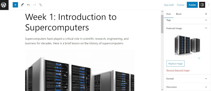 Lezione sul supercomputer OpenAI con immagine DALL-E