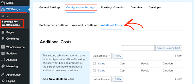 Il plugin WordPress Bookings for WooCommerce