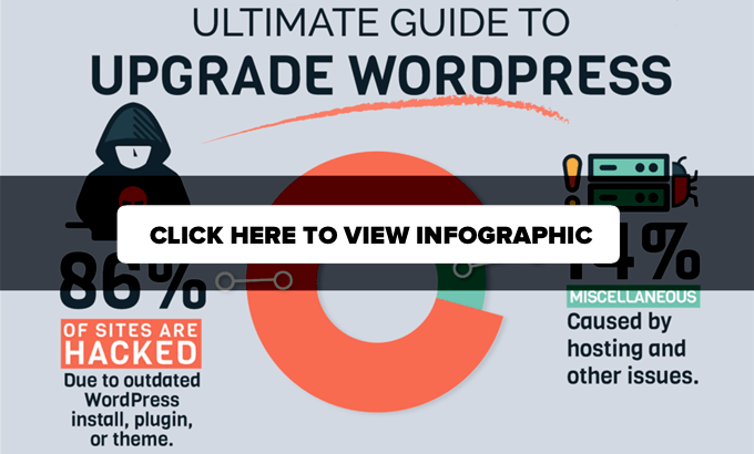 Guida definitiva per aggiornare WordPress - Infografica