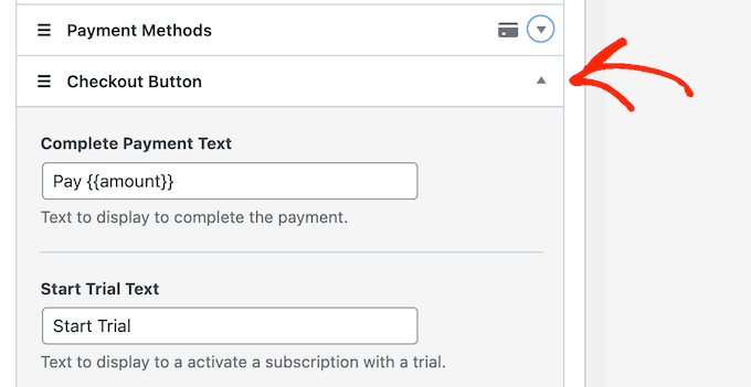 Personalizzazione del modulo di pagamento ricorrente