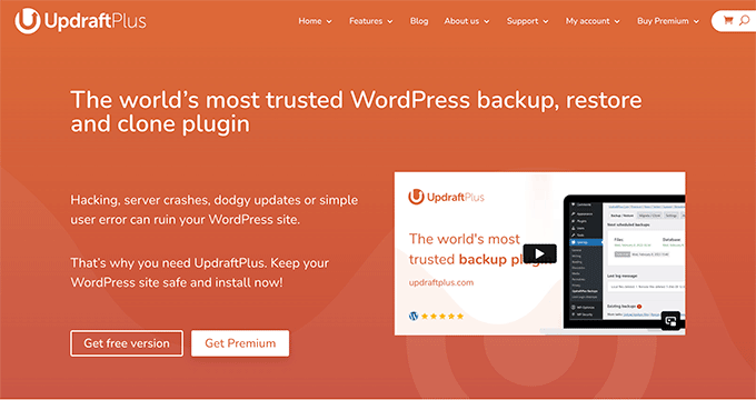 UpdraftPlus è il miglior plugin per il backup di WordPress