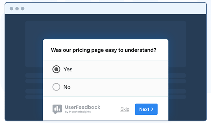 Modulo di feedback utente