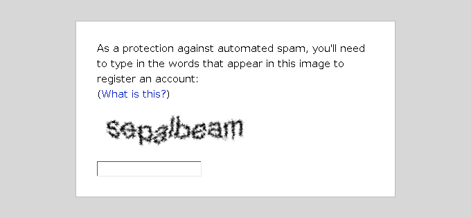 Captcha più vecchio