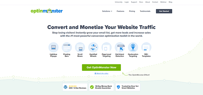 Sito web OptinMonster