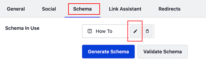 Modificare le impostazioni dello schema del tuo sito web