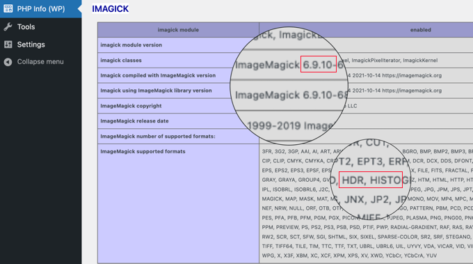 Il plugin PHP Info