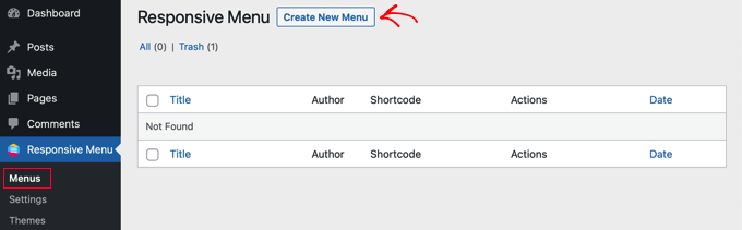 Creazione di un menu reattivo pronto per dispositivi mobili