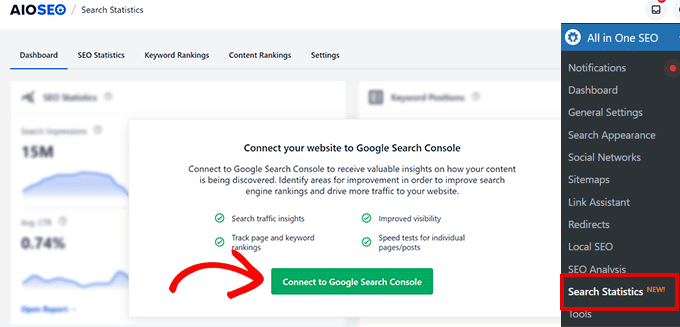 Collega Google Search Console