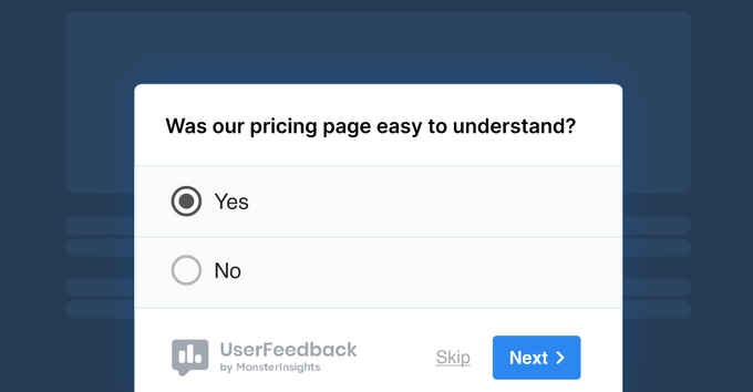 Esempio di sondaggio sul feedback dei clienti