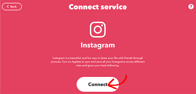 Connetti Instagram con IFTTT