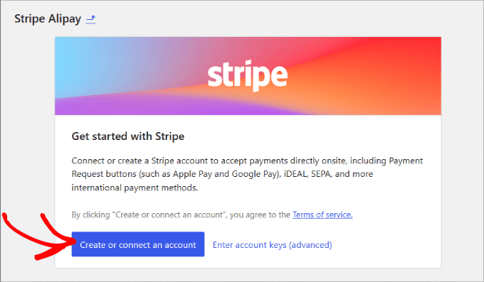 Collega stripe ad alipay