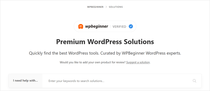 Centro soluzioni WPBeginner