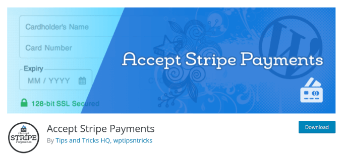 Accetta il plug-in di pagamento Stripe