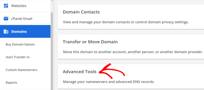 Apri le impostazioni DNS avanzate