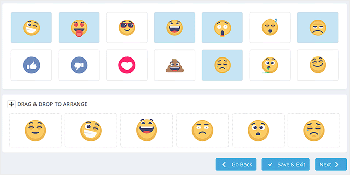 Scegli gli emoji