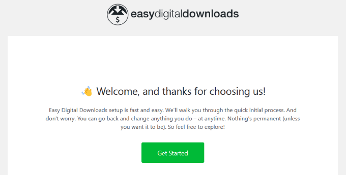 Procedura guidata di configurazione semplice per i download digitali