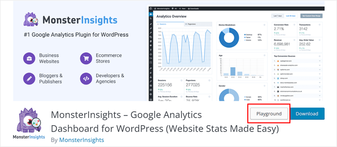 Utilizzando l'estensione Apri in WordPress Playground per Chrome