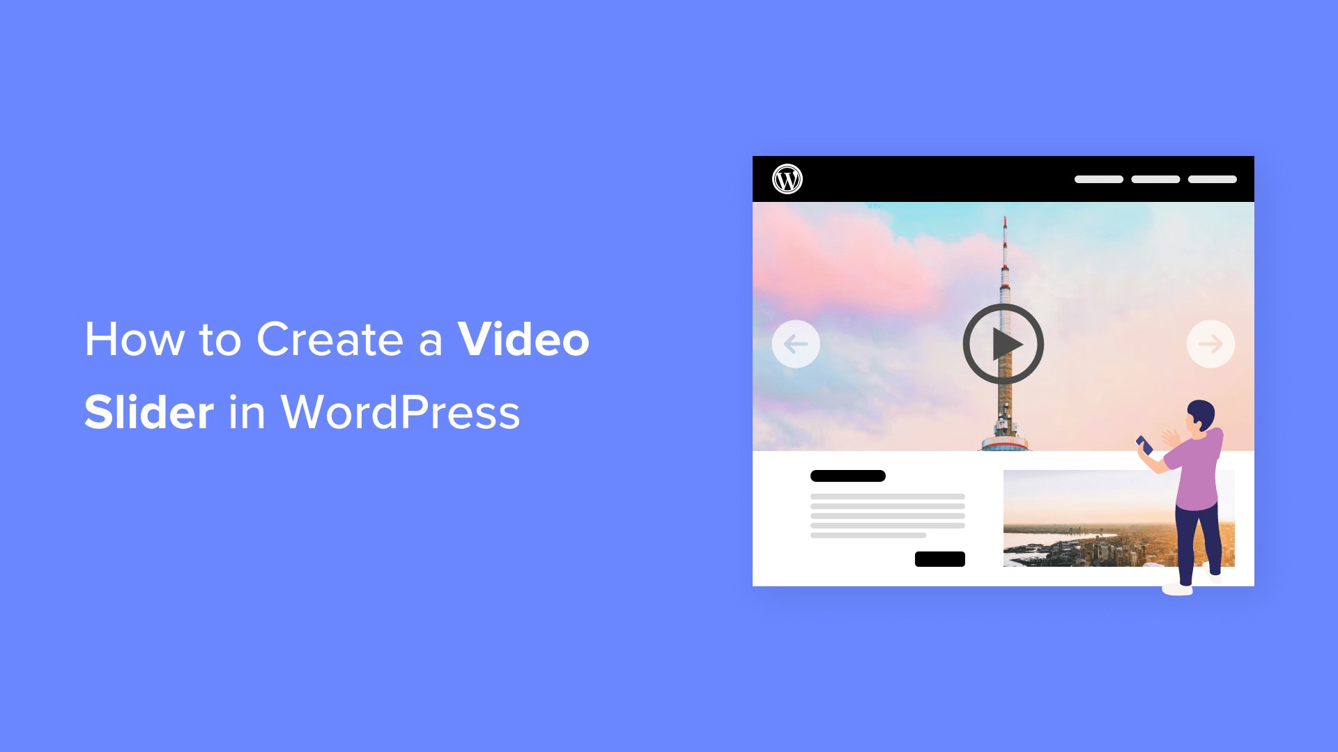 Come creare uno slider video in WordPress (tutorial semplice)