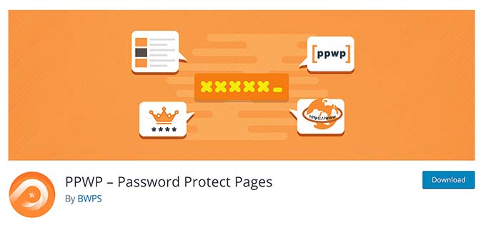 PPWP – Proteggi le pagine con password