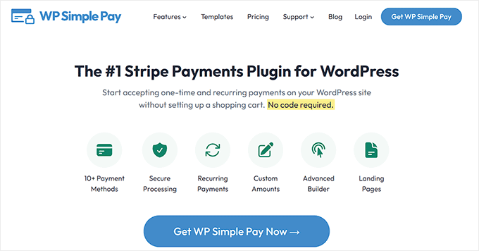 Sito web WP Simple Pay