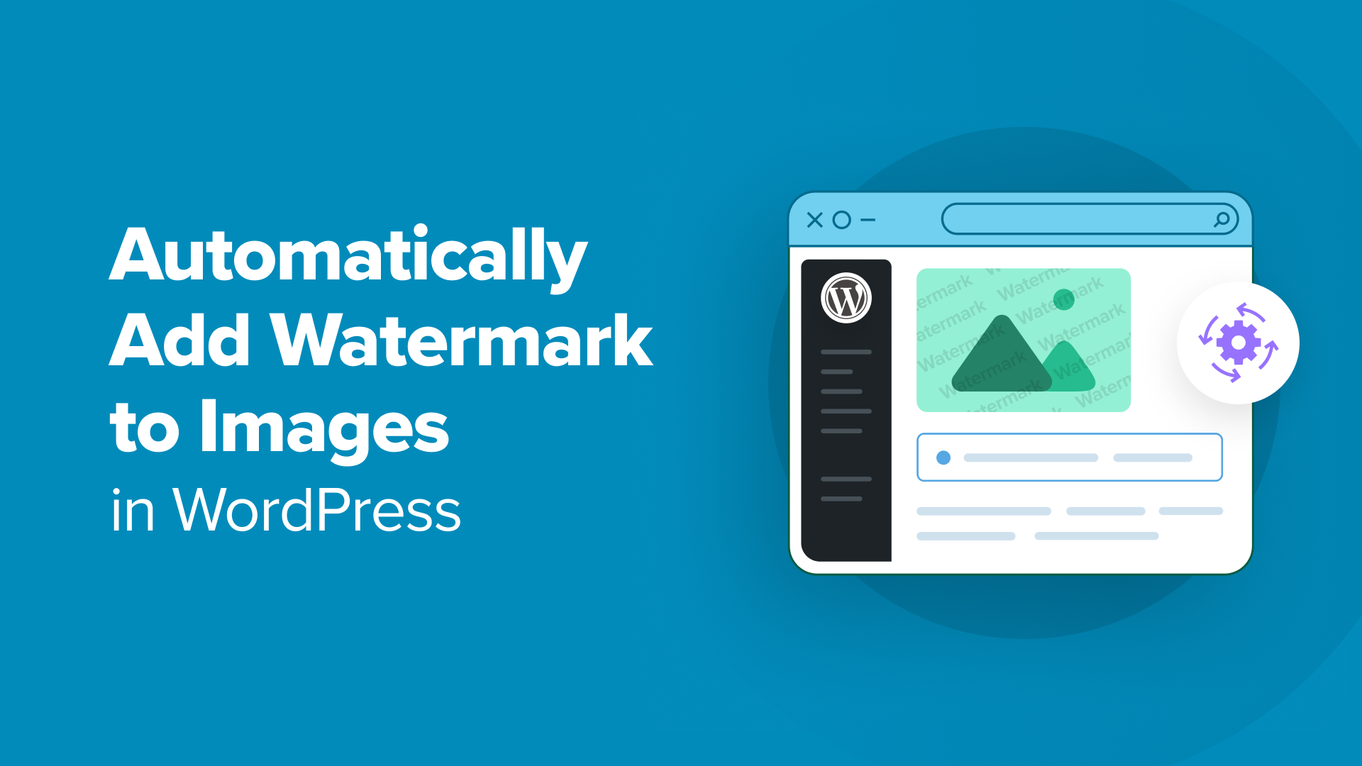 How to Automatically Add Watermark to Images in WordPress