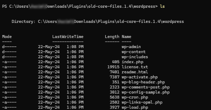 Comando SSH ls