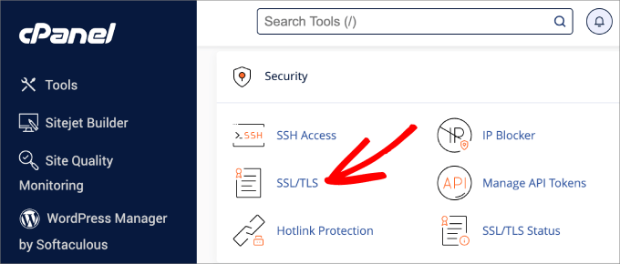 SSLTLS nel cPanel