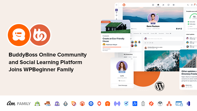 BuddyBoss si unisce alla famiglia di prodotti WPBeginner