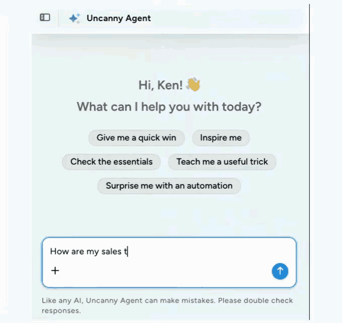 andamento delle vendite dei casi d'uso degli agenti